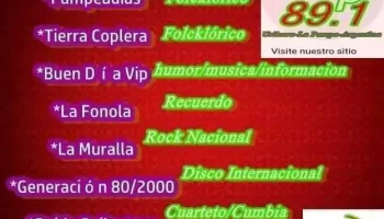 Sintonía Vip Radio 89.1 Uriburu-La Pampa-Argentina - Uriburu