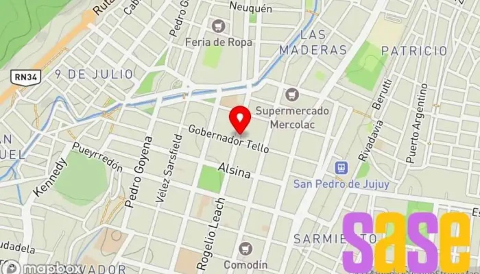 mapa de A&C Electrónica y Accesorios  en San Pedro de Jujuy