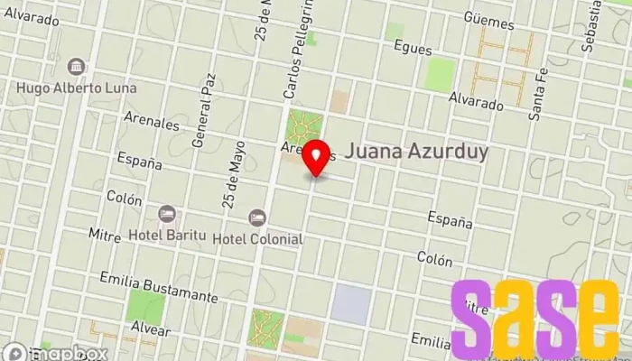 mapa de Accesorios San Ramón Tienda de repuestos para automóviles en San Ramon de la Nueva Oran