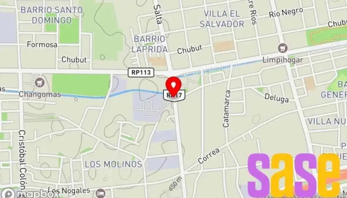 mapa de AES Central Termica Sarmiento Central eléctrica en San Juan