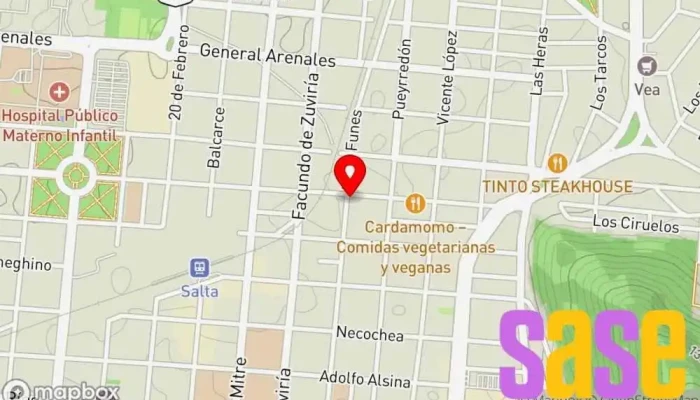 mapa de Afinaciones Electrónicas Salta Taller de reparación de automóviles en Salta