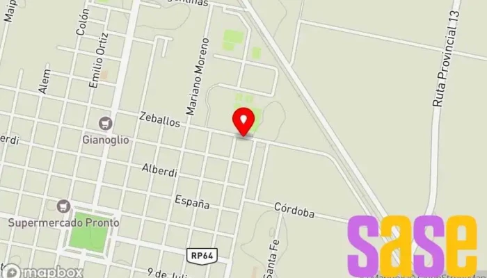 mapa de A.G Electricidad, Motores y Electrobombas. Electricista, Tienda de electrónica en Sastre
