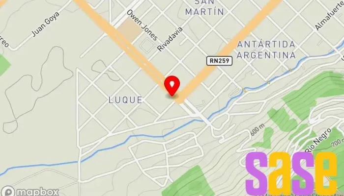 mapa de AK Materiales Eléctricos SRL./AK Seguridad Proveedor de sistemas de seguridad, Electricista en Esquel