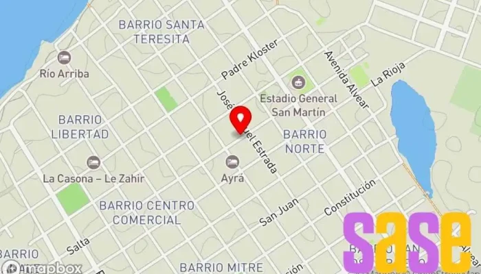 mapa de Alcorta Electrónica Tienda de componentes electrónicos en Bella Vista