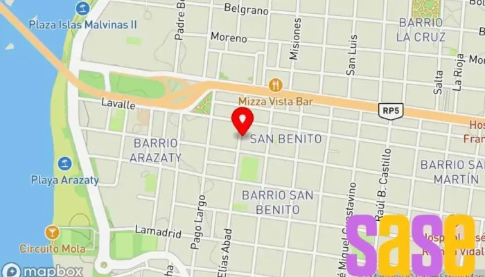 mapa de Alma de Radio FM 89.9 Emisora de radio en Corrientes
