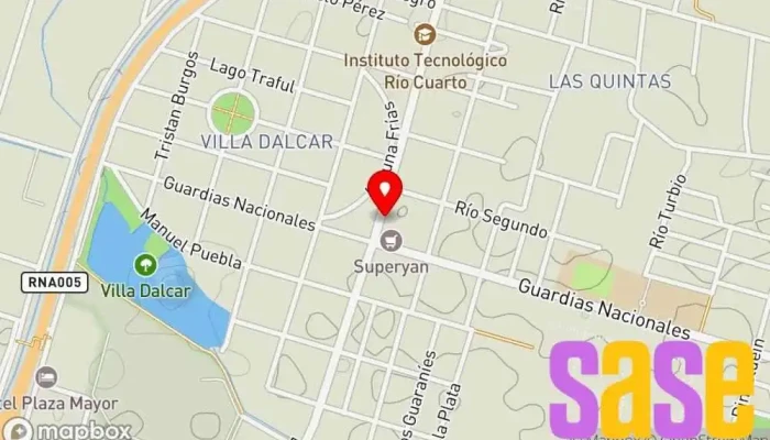 mapa de Alteco SRL Equipos y soluciones de energía en Río Cuarto