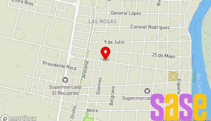 mapa de Angeloni Tienda de electrónica en Coronda