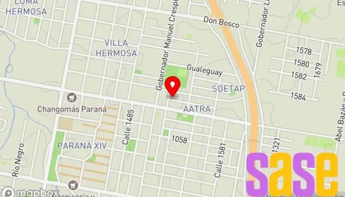 mapa de ANT Electrónica Establecimiento de reparación de artículos electrónicos en Paraná