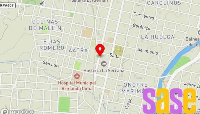mapa de Apolo Materiales Eléctricos Tienda de iluminación, Tienda de alarmas antirrobo, Servicio de instalación eléctrica, Tienda de componentes electrónicos, Tienda de herramientas en Cosquín