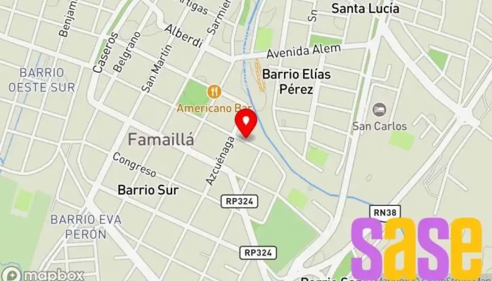 mapa de Ariana Fm 93.9 Emisora de radio en ALC