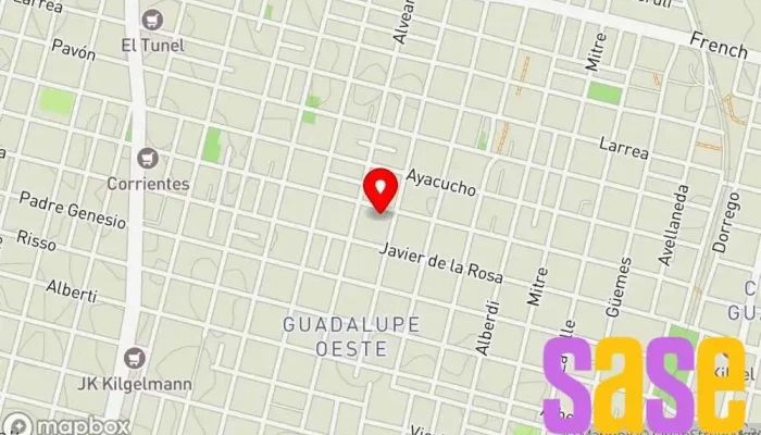 mapa de Asociación de Electricistas de Santa Fe Asociación sociocultural en Santa Fe de la Vera Cruz