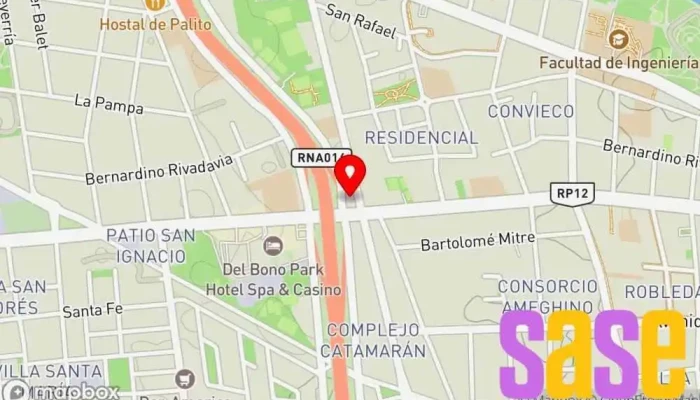mapa de ATELEC S.A. Tienda de electricidad en San Juan