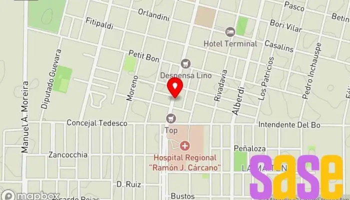 mapa de Atilio Lucero S.A. Comercio en Laboulaye