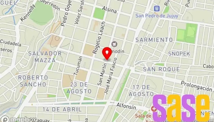 mapa de AUTO ELECTRIC DE FARFAN Tienda de accesorios para automóviles, Tienda de repuestos para automóviles en San Pedro de Jujuy