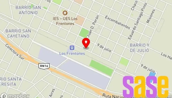 mapa de Autoservicio Light Supermercado en Los Frentones