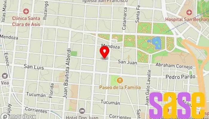 mapa de Baterias Bobes Tienda de repuestos para automóviles en Salta