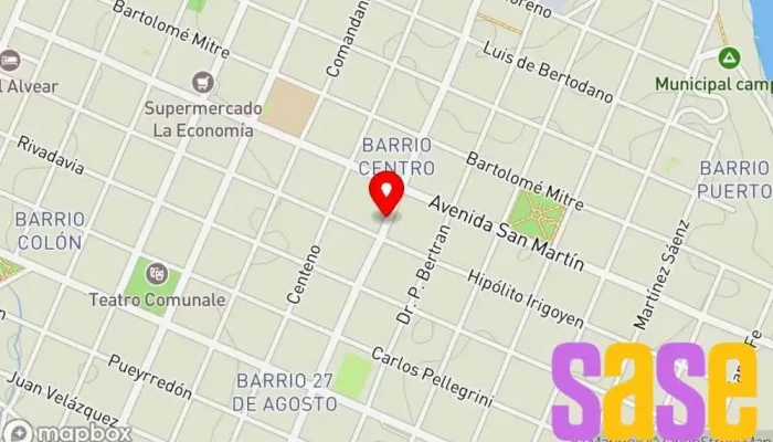 mapa de Berio electricidad  en Santo Tomé