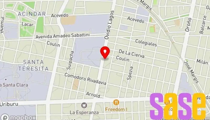 mapa de Bosch Car Service - Electromecánica OMAR Taller de reparación de automóviles en Rosario
