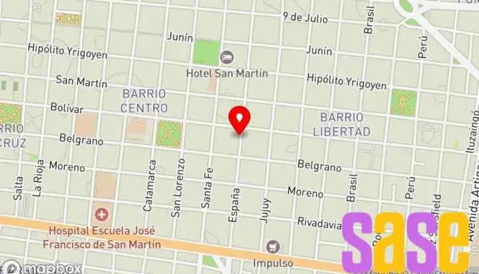 mapa de Brunel Electricidad S.A. Tienda de electricidad, Tienda de iluminación en Corrientes