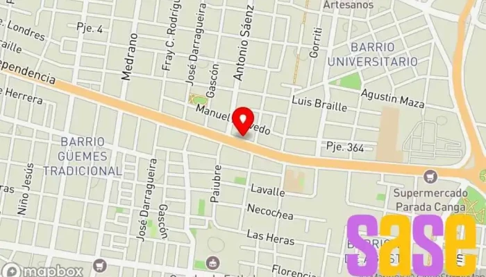 mapa de Brunel Electricidad S.A. Tienda de electricidad en Corrientes