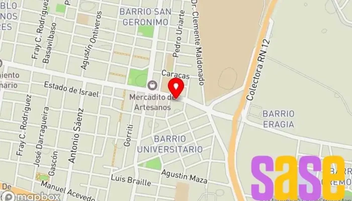 mapa de Brunel Electricidad S.A. Tienda de electricidad en Corrientes