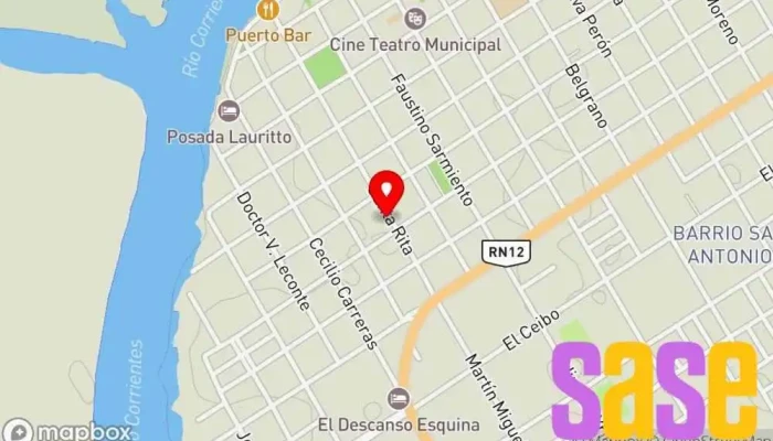 mapa de Cable Visión Esquina Empresa de instalación de televisión por cable en Esquina
