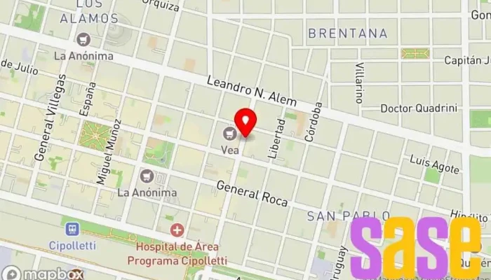 mapa de CABLERA DEL COMAHUE Tienda de electricidad en Cipolletti