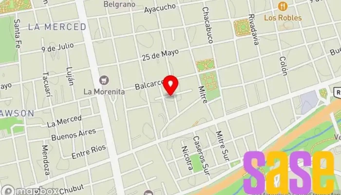mapa de Cadena Radio Total 103.5 San Luis Emisora de radio en AAK