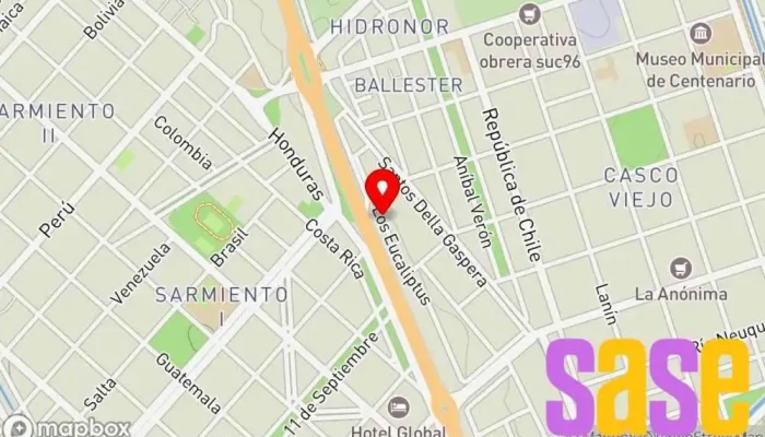 mapa de CALLUAN HNOS. ELECTRICIDAD DEL AUTOMOTOR Taller de reparación de automóviles en Centenario