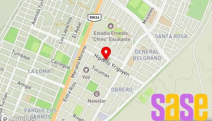 mapa de Carrasco Electricidad Comercio en Libertador Gral San Martín