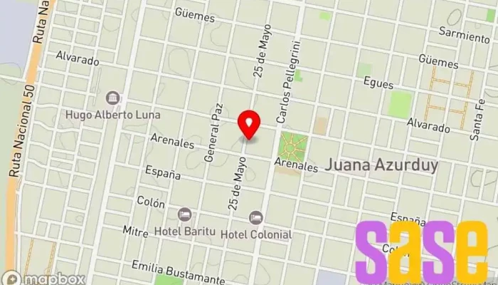 mapa de Casa Dante Servicio de reparación de televisores, Proveedor de repuestos de electrodomésticos en San Ramon de la Nueva Oran