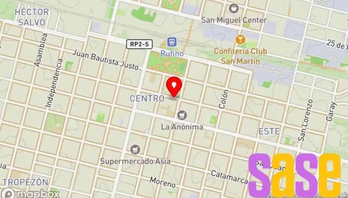 mapa de Casa Edison Tienda de electrónica en Rufino