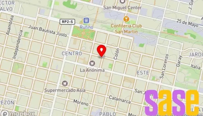 mapa de Casa Electra Comercio en Rufino