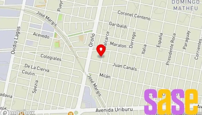 mapa de Casa electricidad e iluminación Electricista en Rosario