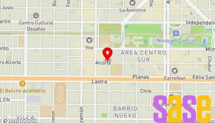 mapa de Casa Elektra Tienda de electricidad en Neuquén
