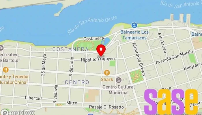 mapa de Casa Kanje Tienda de herramientas, Tienda de electricidad en San Antonio Oeste