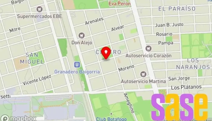 mapa de Casa Lumi. Tienda de electrodomésticos en Granadero Baigorria