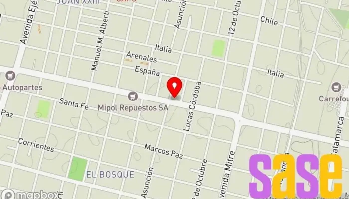 mapa de CBN Tienda de electricidad, Tienda de iluminación en San Miguel de Tucumán