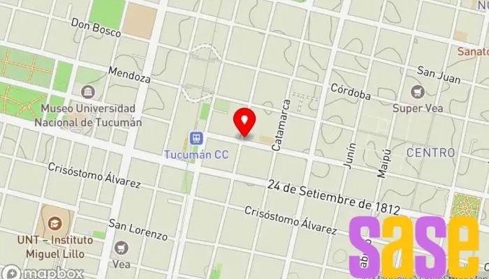 mapa de Celectro Mayorista Tienda de electrónica en San Miguel de Tucumán