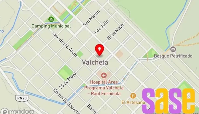 mapa de Centro De Educacion Media Nro 87 Escuela en Valcheta