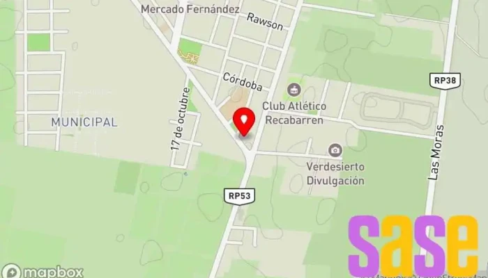 mapa de Centro de Salud De Zonda Hospital en Villa Basilio Nievas