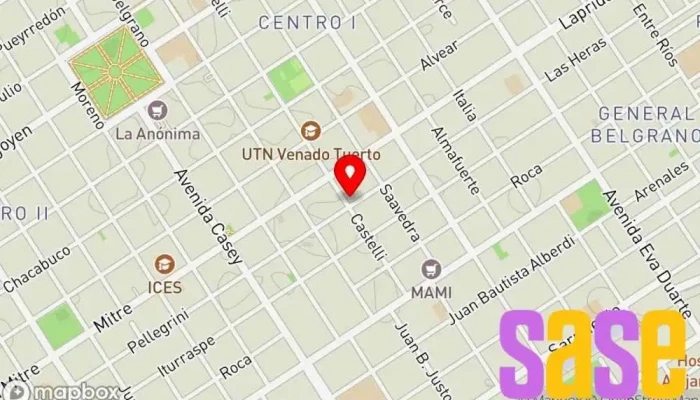 mapa de Centro Electric Comercio en Venado Tuerto