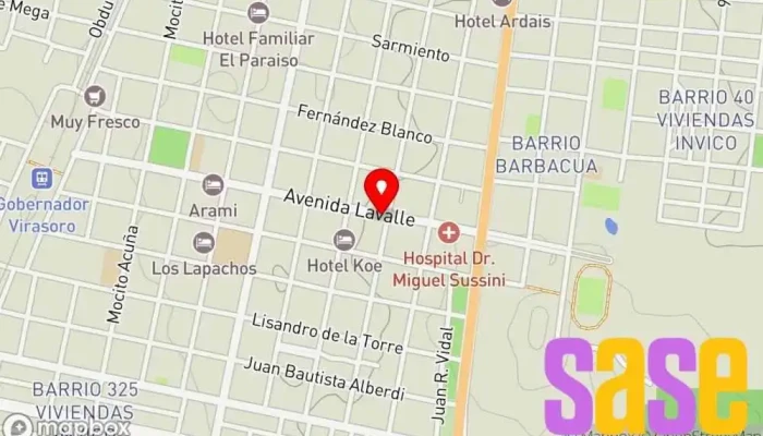 mapa de Cetrogar Tienda de electrónica, Tienda de informática, Tienda de motocicletas en Gdor. Virasoro