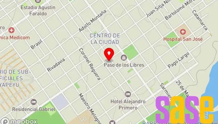 mapa de Cetrogar Tienda de electrónica, Tienda de informática, Tienda de motocicletas en Paso de los Libres