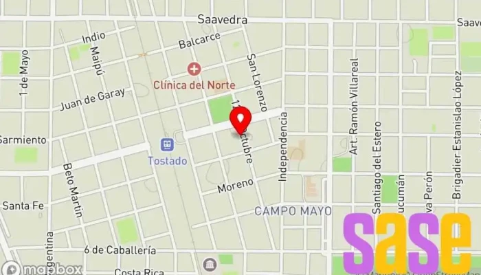 mapa de Cetrogar Tienda de electrónica, Tienda de informática, Tienda de motocicletas en Tostado