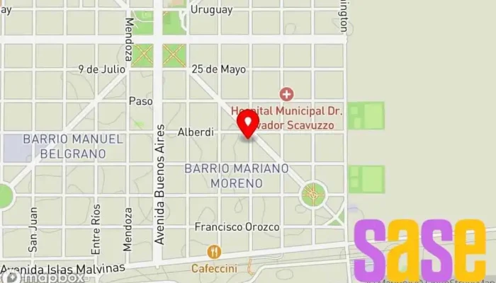 mapa de Cia electricidad  en Almafuerte