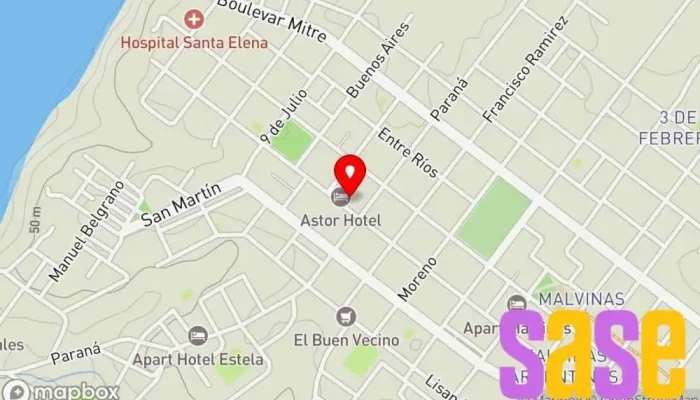 mapa de CIMES SANTA ELENA Compañía suministradora de agua en Santa Elena