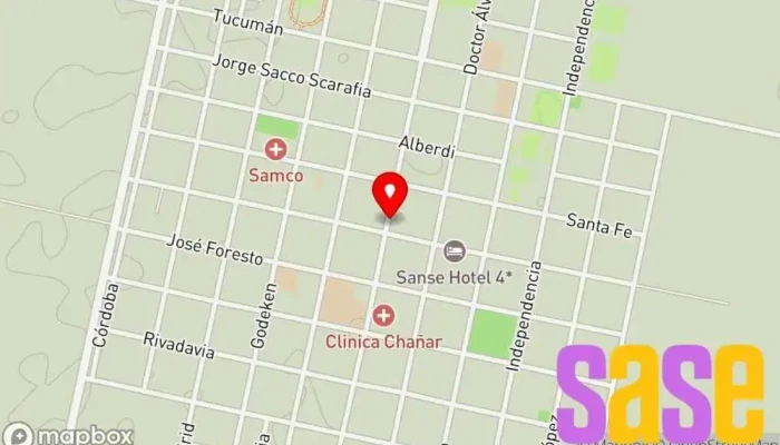 mapa de CL3 Cable Vision Sa Proveedor de servicios de telecomunicaciones en Chañar Ladeado