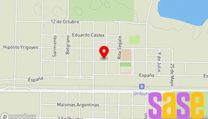 mapa de Club Deportivo Uriburu Club deportivo en Uriburu