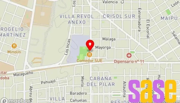 mapa de Club Unión Eléctrica Club deportivo en Córdoba